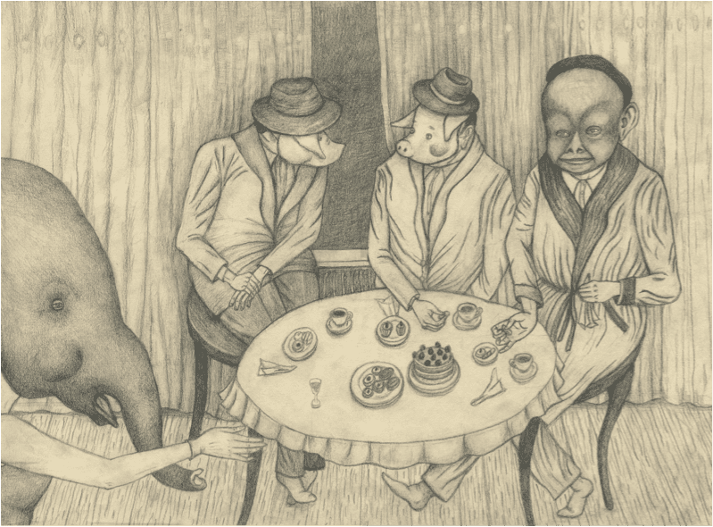EXPOSITION Les invités. Dessins de Anna Nilsdotter