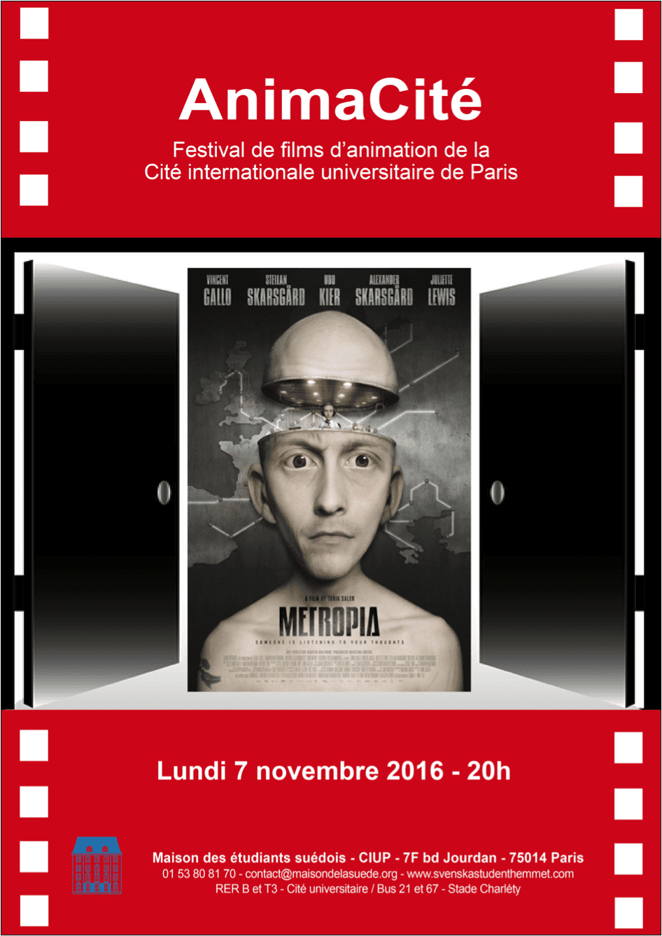 Filmvisning METROPIA måndag 7 november kl 20.00