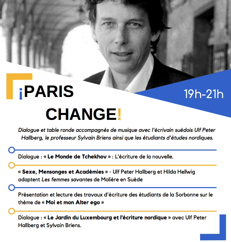 Paris Change, torsdag den 21 mars kl 19